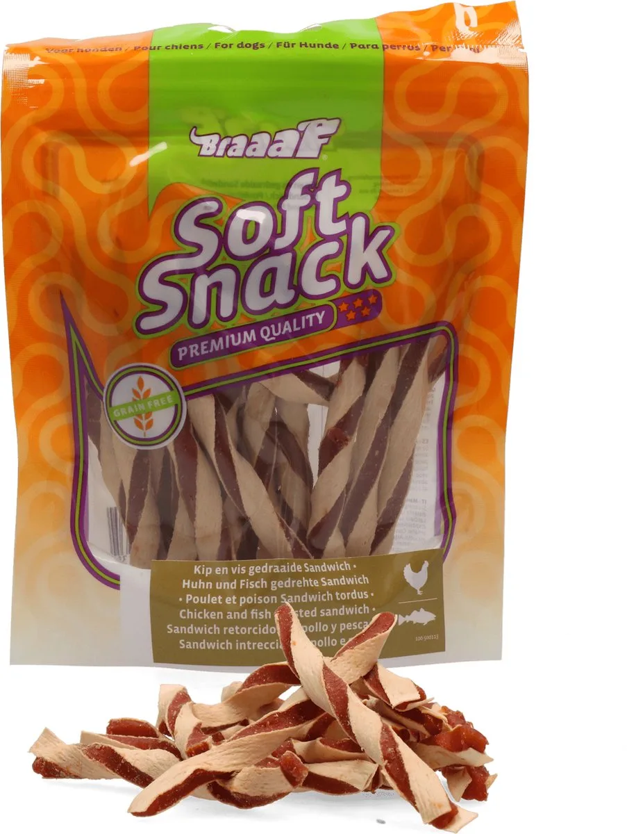 Twisted Sandwich Kip - Vis 85 gr van Braaaf – productfoto