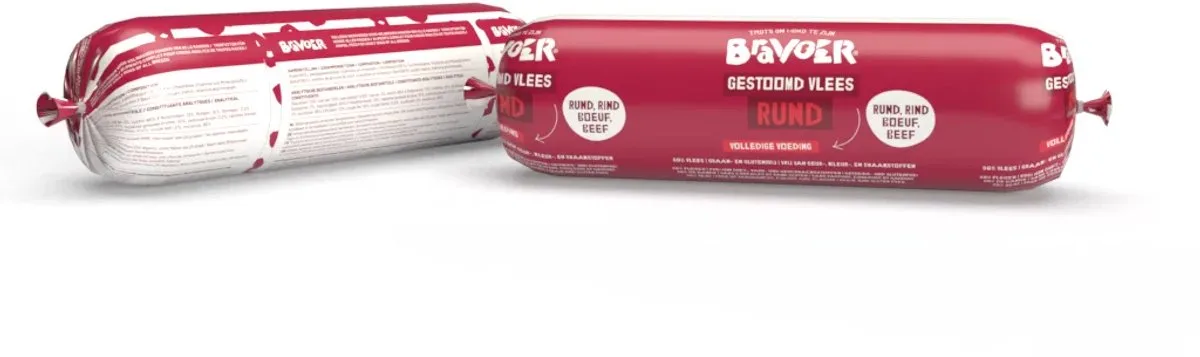 Gestoomd Vlees Rund 800g - 10 stuks by Bravoer – product photo
