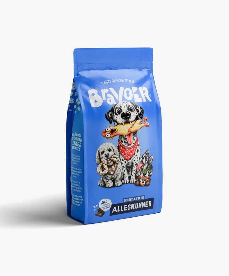Legendarische Alleskunner 10 kilo geperste hondenbrokken regular adult by Bravoer – product photo