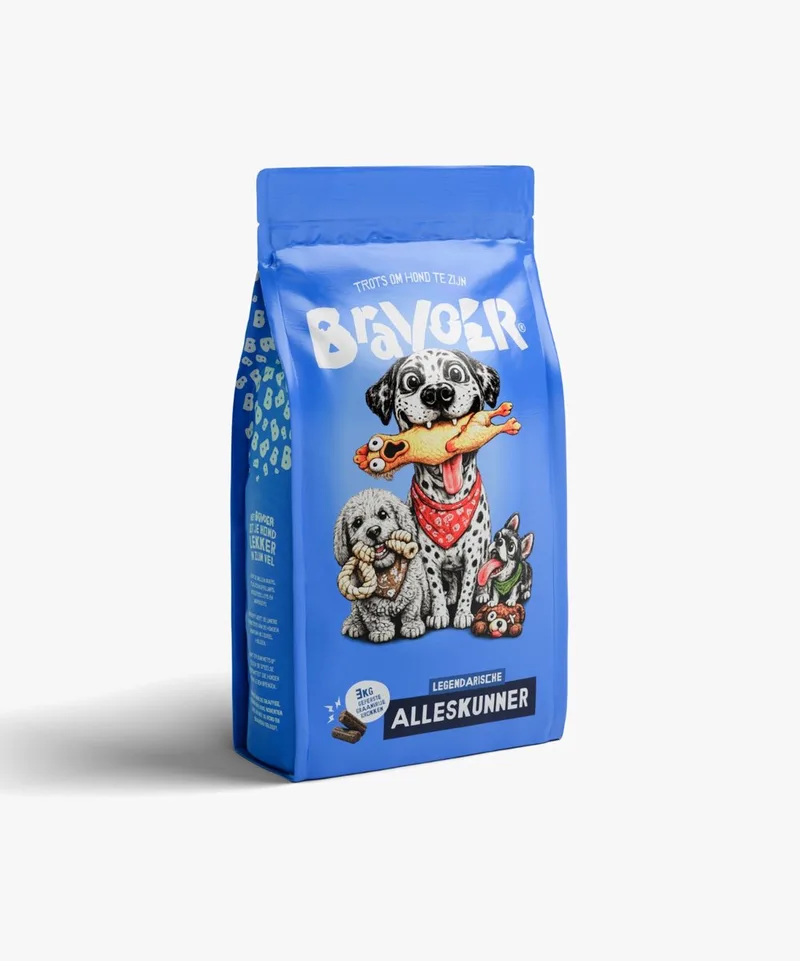 Legendarische Alleskunner 3 kilo geperste hondenbrokken regular adult von Bravoer – Produktfoto