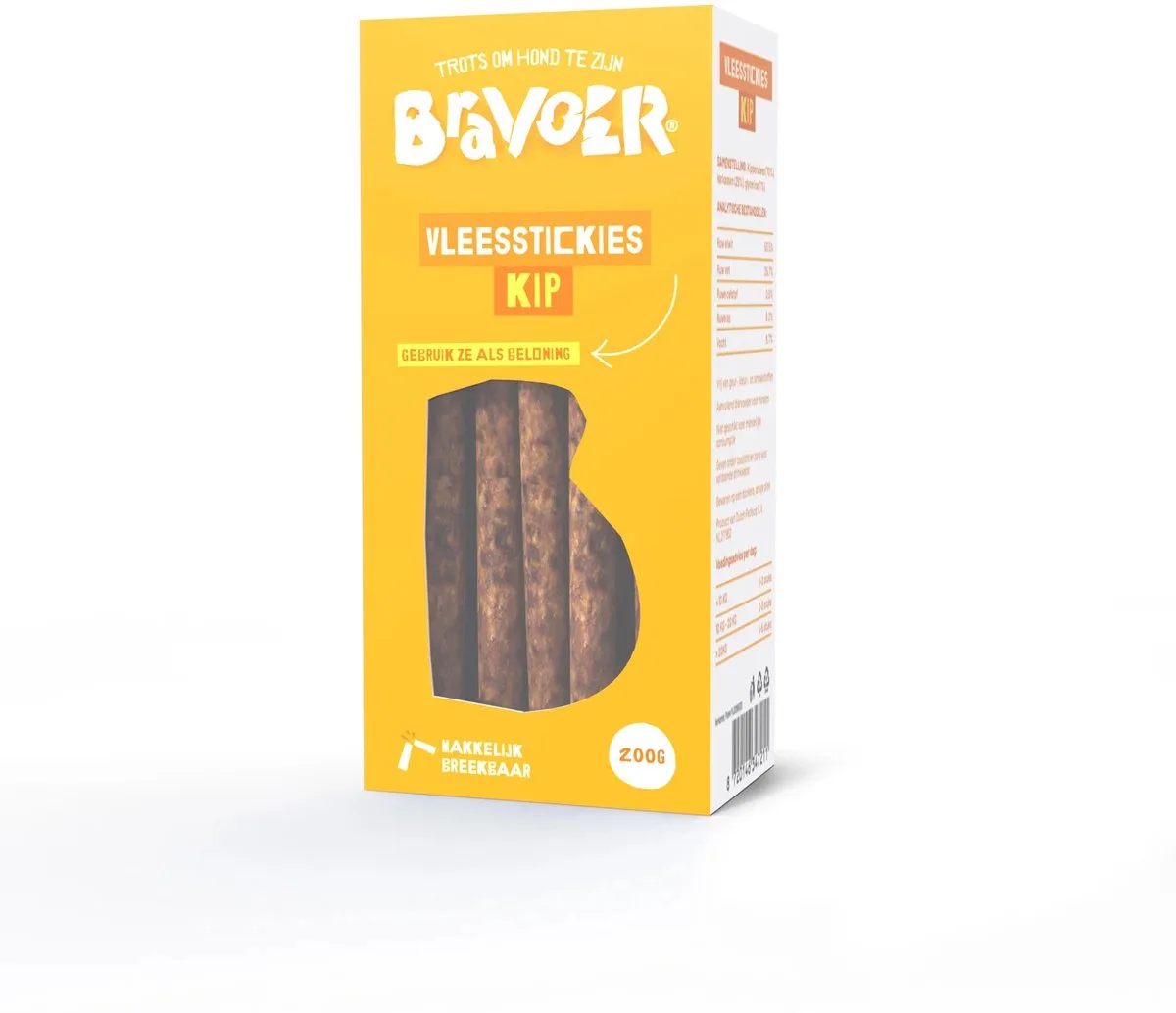 Vleesstickies Kip 200 gram de Bravoer – photo produit