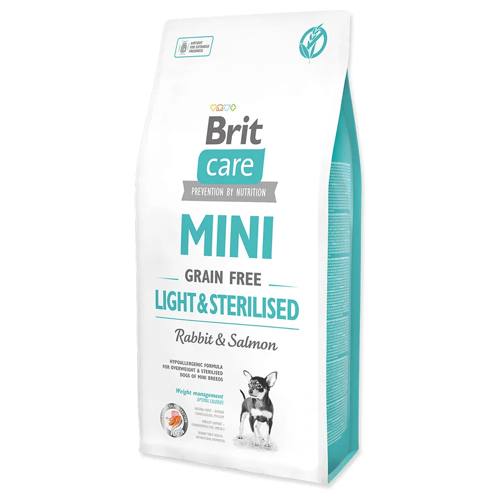 2x 7kg Brit Care Mini Grain Free Light & Sterilised Droog Hondenvoer by Brit – product photo