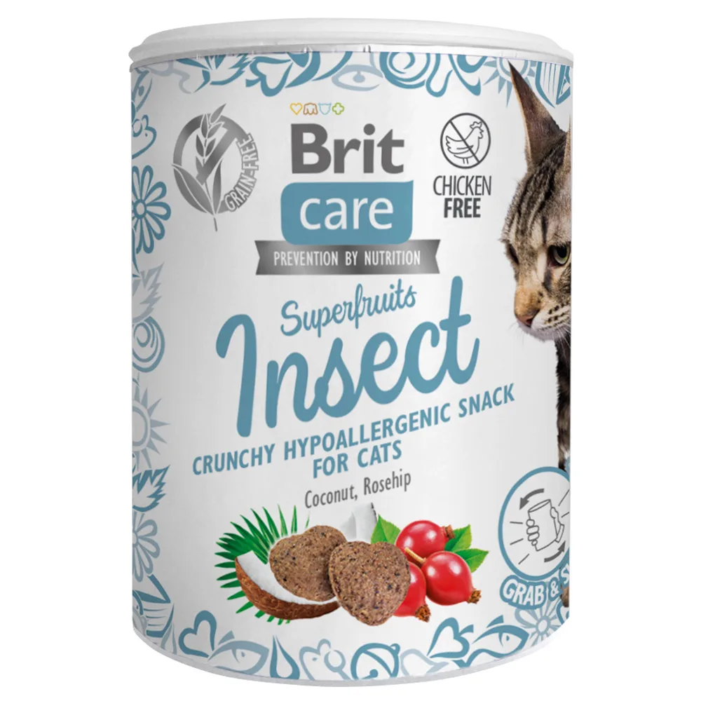 3x100g Brit Care Cat Snack Superfruits & Insecten Kattensnacks by Brit – product photo