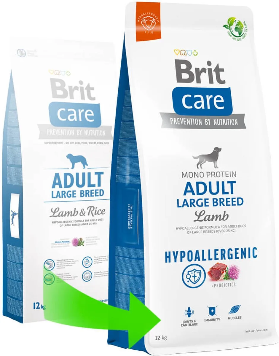 Adult Large Breed Lamb & Rice 12 kg - Hond by Brit – product photo