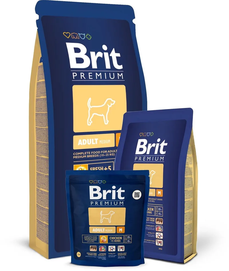 adult medium 15kg hondenvoer met 41% kip von Brit – Produktfoto