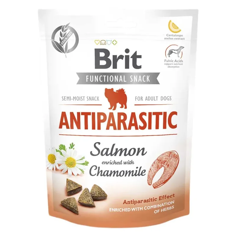 Care Friandise Antiparasitaire Au Saumon Pour Chien Adulte 10x150g de Brit – photo produit