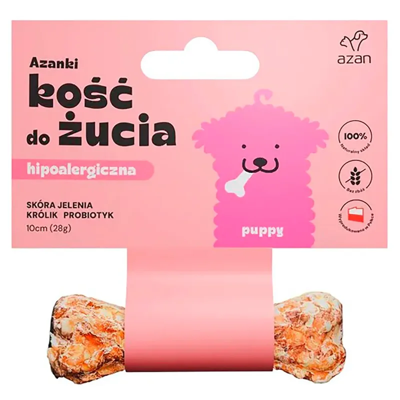 Azanki Os Hypoallergénique En Peau De Cerf Avec Lapin Et Probiotiques Friandise Pour Chiots 10 Cm de Brit – photo produit