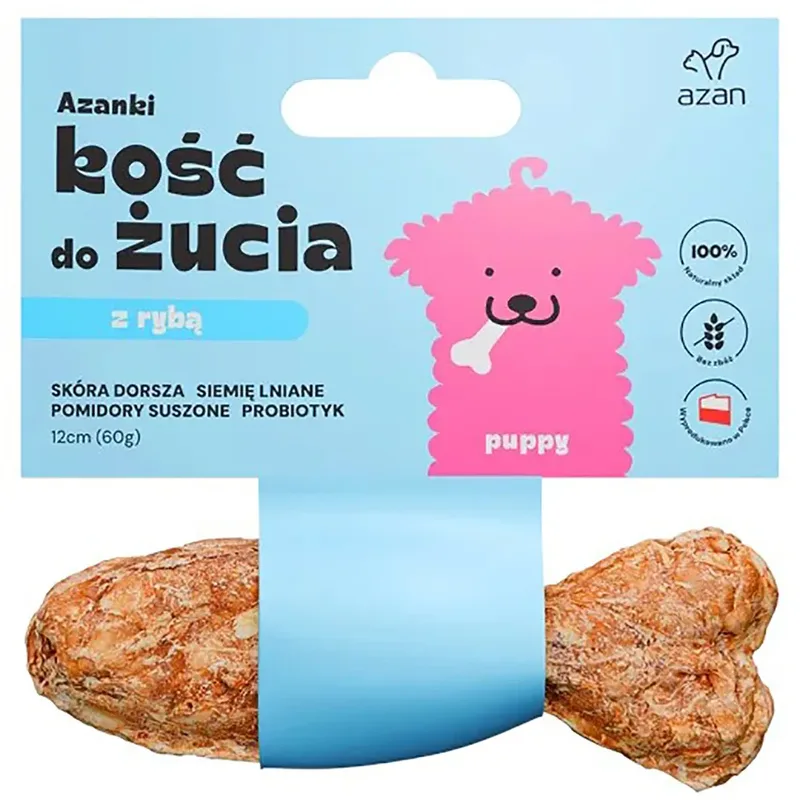 Os De Cabillaud Azanki Avec Probiotiques Pour Chiots Friandise En Forme De Poisson 12 Cm de Brit – photo produit