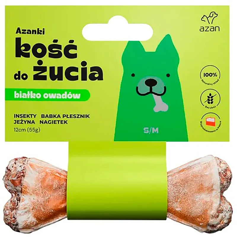 Azanki Os Avec Insectes Et Mûres Friandise Pour Chien T/m 12 Cm de Brit – photo produit