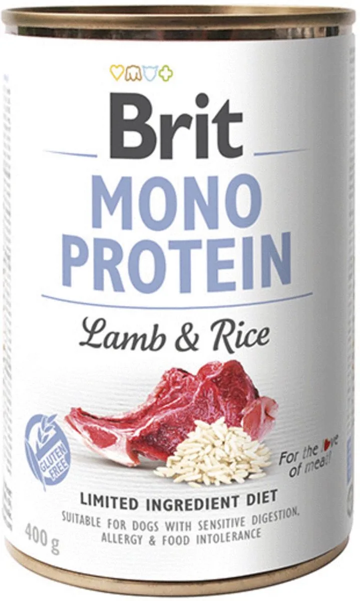 Blik Care Mono Protein 400 g - Hondenvoer - Lam&Rijst de Brit – photo produit