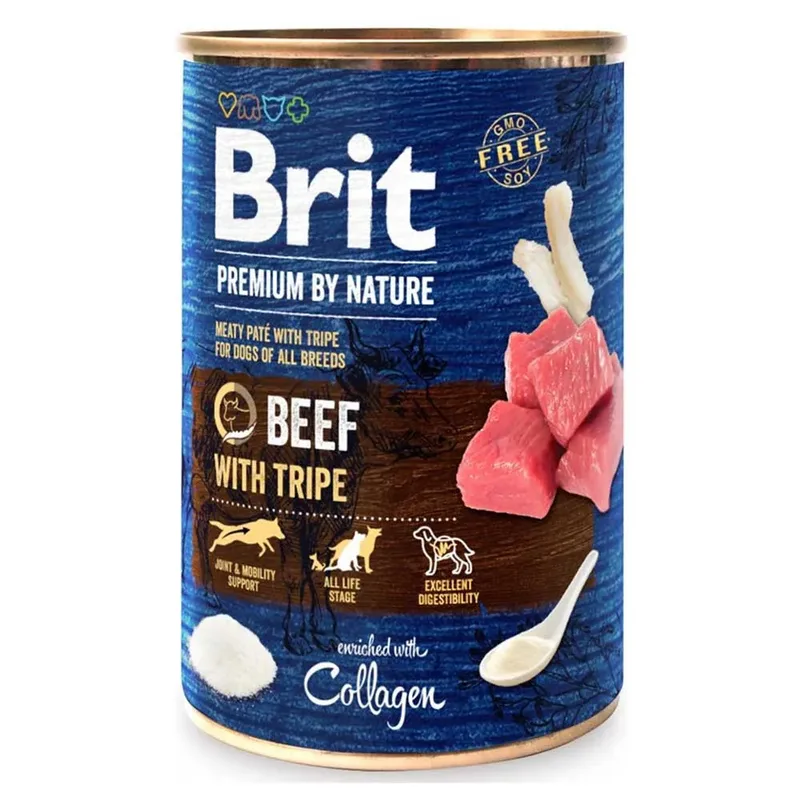By Nature Beef With Tripe Natvoer Voor Honden 400g von Brit – Produktfoto