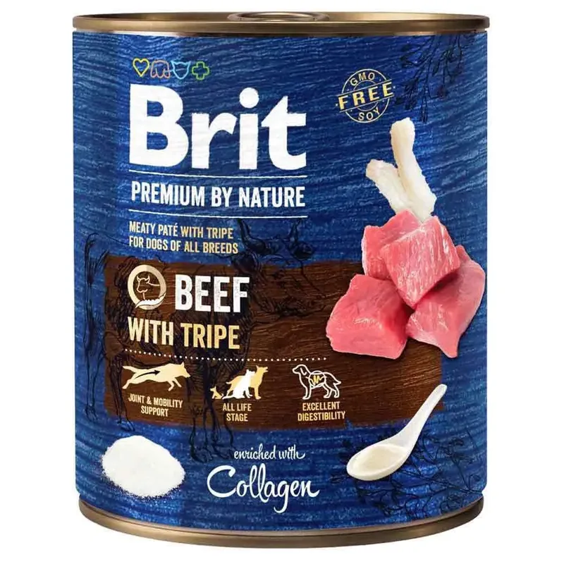 By Nature Beef With Tripe Natvoer Voor Honden 800g von Brit – Produktfoto