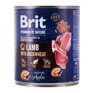 By Nature Lam Met Boekweit Natvoer Voor Honden 800g fra Brit – produktbillede 1 af 3