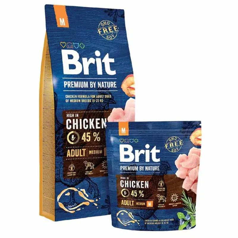 Nourriture Pour Chiens Adultes Premium By Nature Poulet à L´érable Et Maïs 15kg de Brit – photo produit