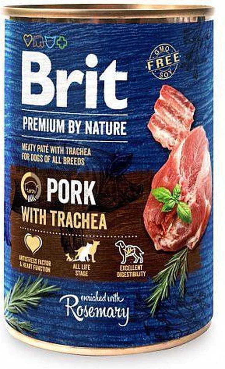 Cans Pork with Trachea 400 g (6) van Brit – productfoto