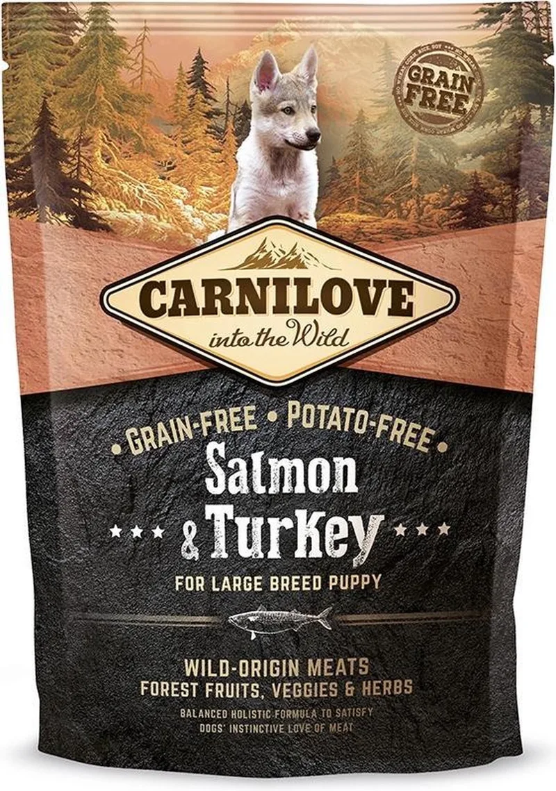 Carnilove Puppy large breed hondenvoer Zalm & Kalkoen 3kg by Brit – product photo