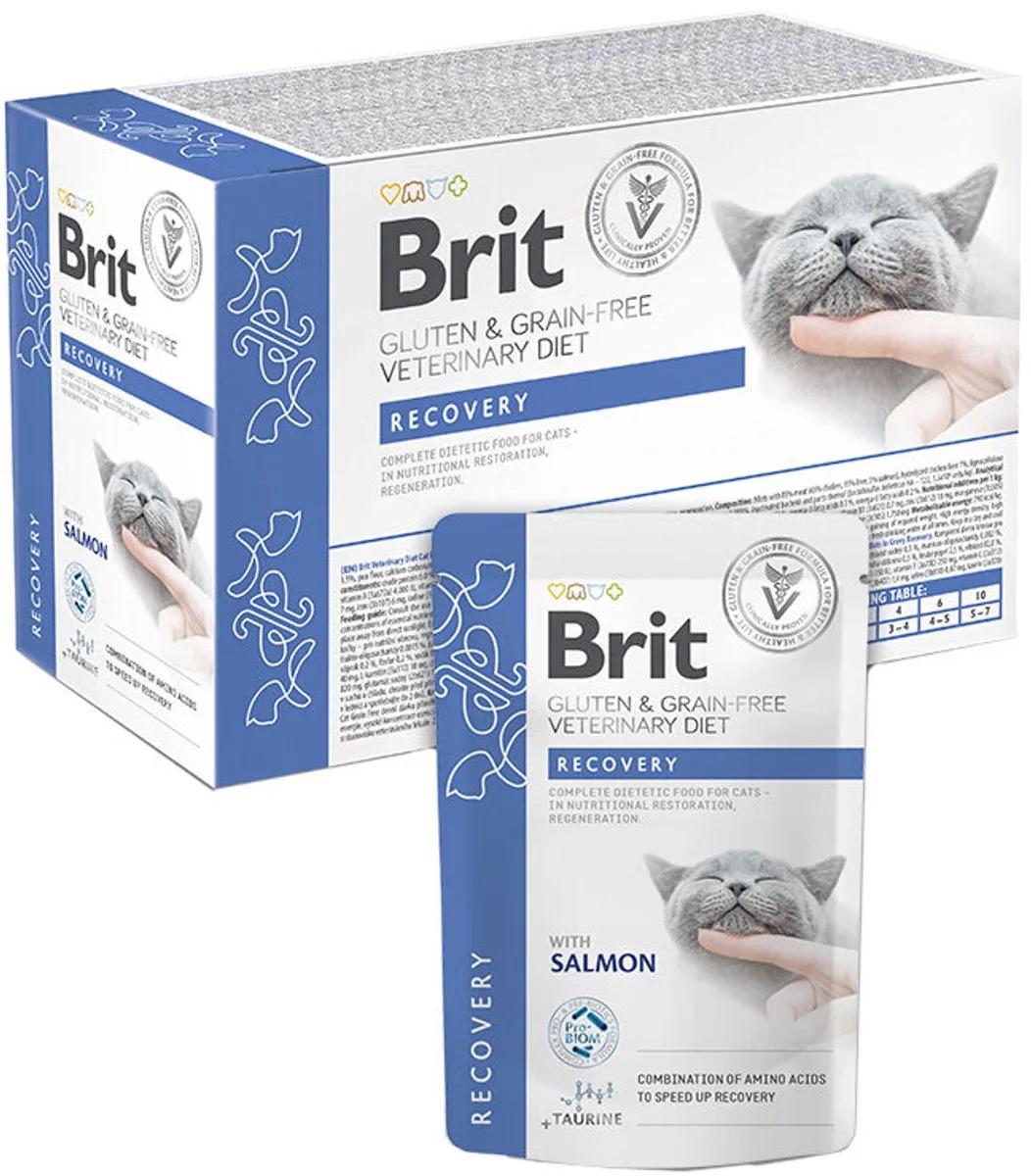 Cat - Grain free - Recovery - Pouch 12 x 85 g by Brit – product photo