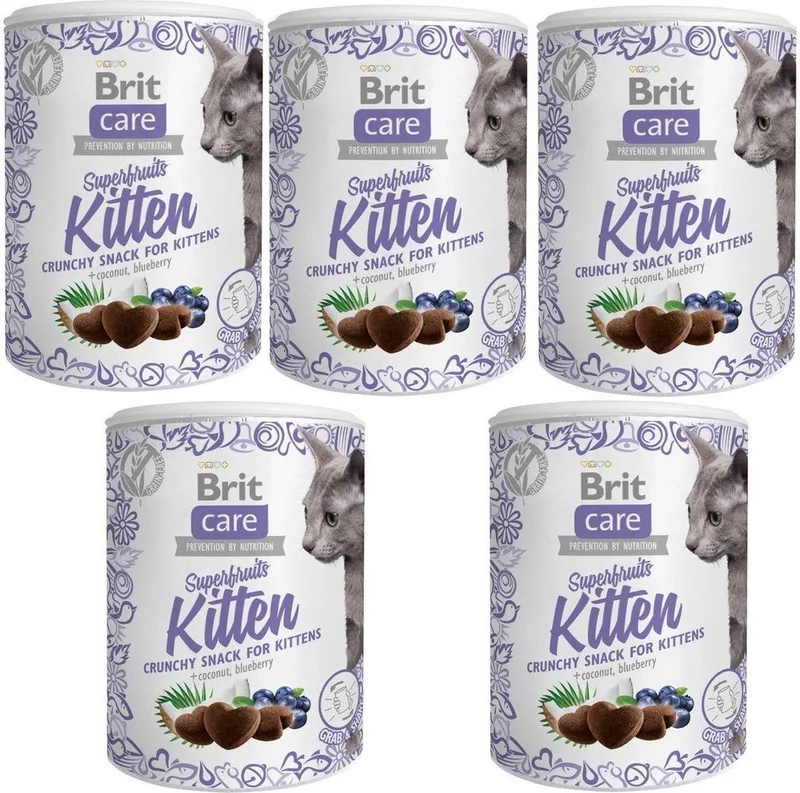 Cat Snack Superfruits Kitten 5x100 gram fra Brit – produktbillede
