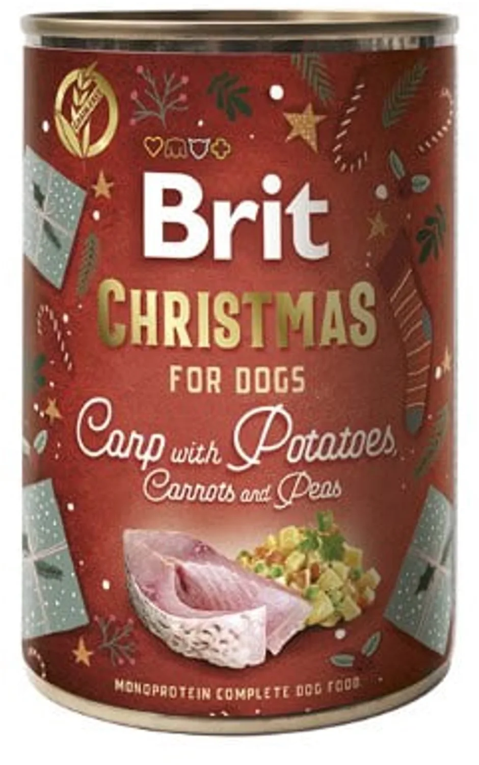 Christmas Dinner – Kerstdiner met Karper voor Honden (6 x 400 g) fra Brit – produktbillede