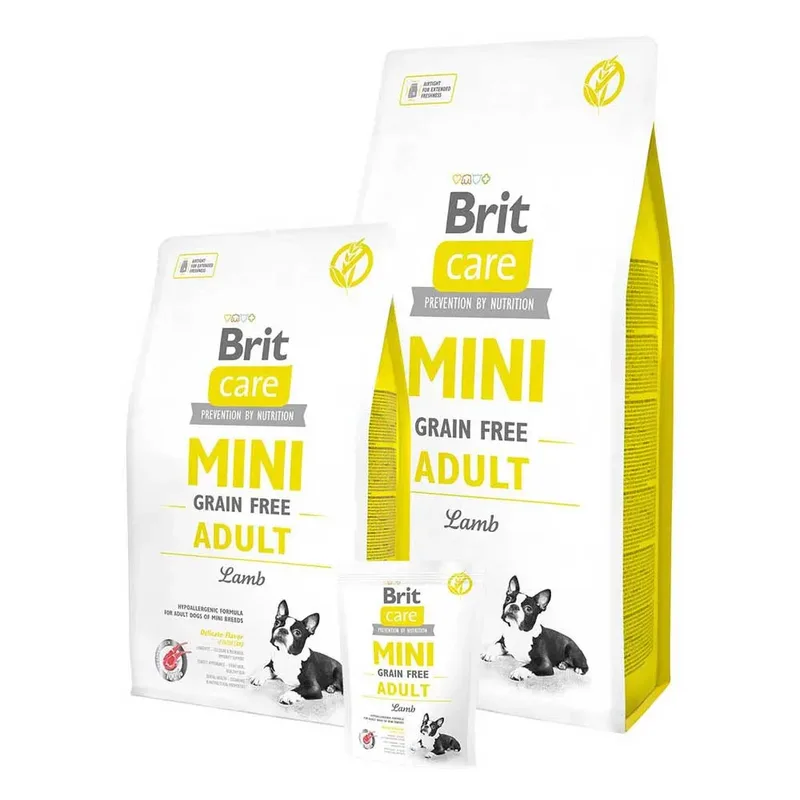 Croquettes Pour Chien Adulte Care Mini Sans Céréales à L´agneau 2kg von Brit – Produktfoto