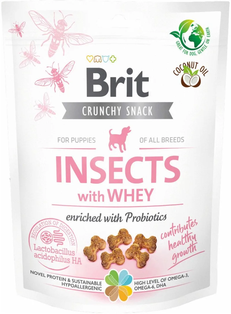Dog Crunchy Cracker Puppy - Hondensnacks - 6 x Insecten Probiotica 200 g von Brit – Produktfoto