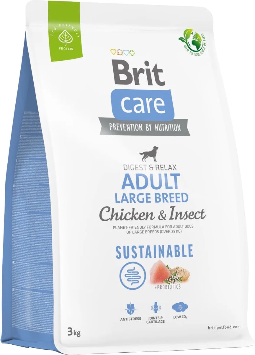 Dog - Sustainable Adult Large Breed - 3 kg van Brit – productfoto