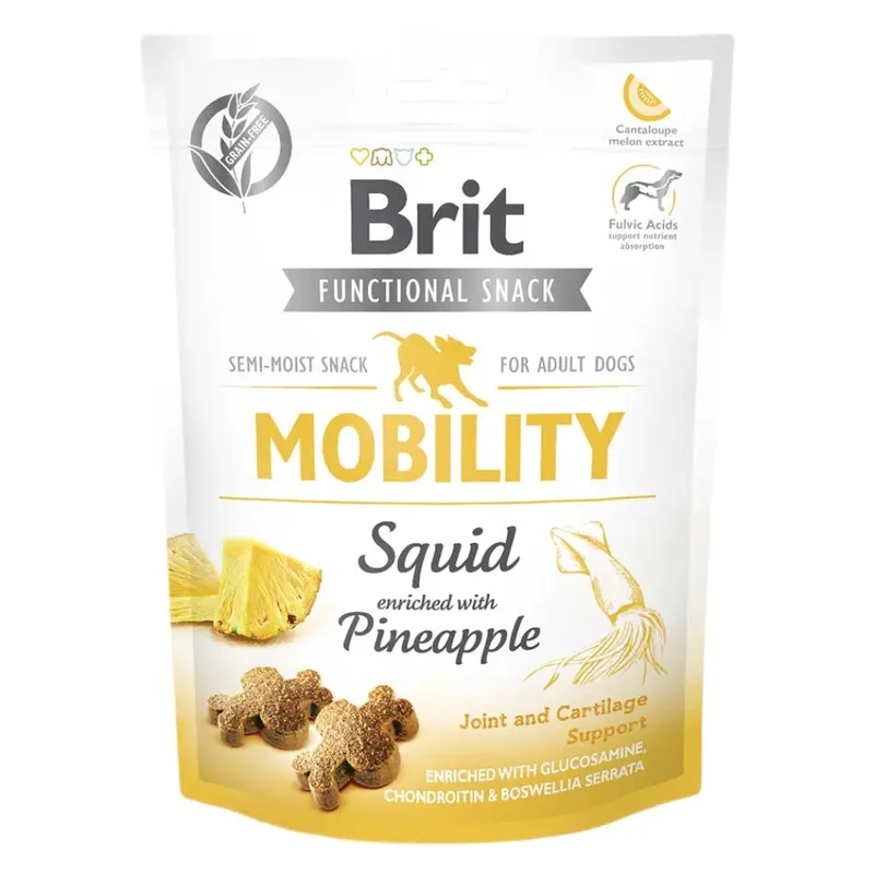 Friandise Pour Chien Adulte Soin Mobilité Au Calamar 10x150g de Brit – photo produit