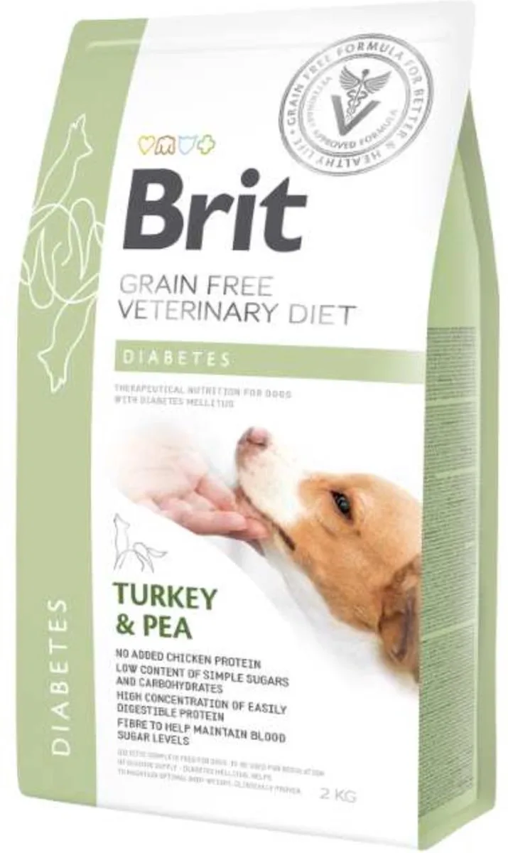 GF Veterinary Diets - Droogvoer voor Honden - Diabetes - Graanvrij - 12 kg by Brit – product photo
