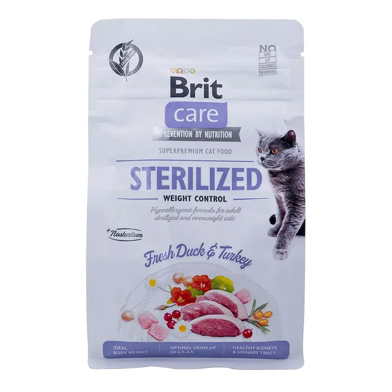 Graanvrije Gesteriliseerde Gewichtsbeheersing Kattenvoer 400g by Brit – product photo 1 of 4