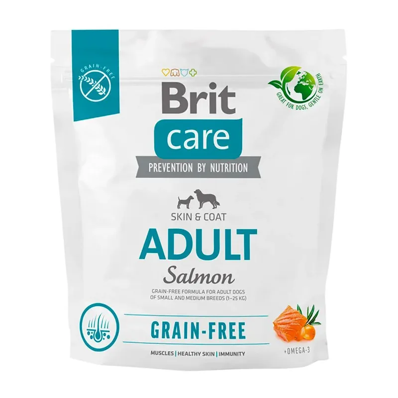 Graanvrije Zalm Hondenvoeding Voor Volwassen Honden Van Kleine En Middelgrote Rassen 1kg by Brit – product photo
