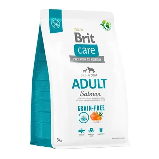 Grain-Free Adult Skin & Coat Zalm - Hondenvoer - 3 kg de Brit – photo produit 2 sur 2