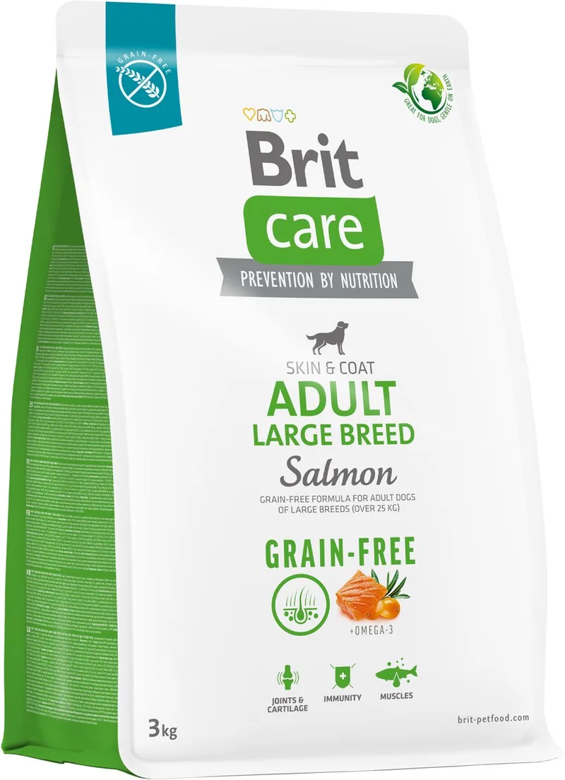 Grain-Free - Droog Hondenvoer - Adult Large Breed Zalm - Graanvrij - 12kg fra Brit – produktbillede