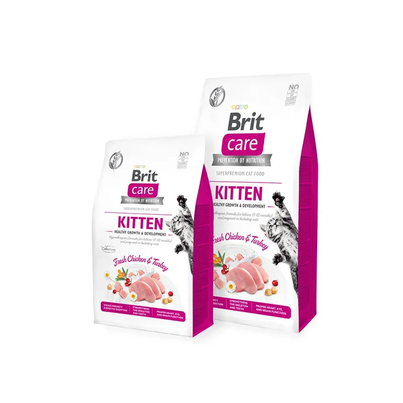 Grain Free Kitten Healthy Growth And Development Kattenvoer 400g by Brit – product photo