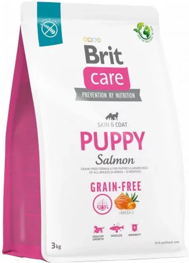 Grain-Free Puppy Skin & Coat Zalm - Hondenvoer - 3 kg by Brit – product photo