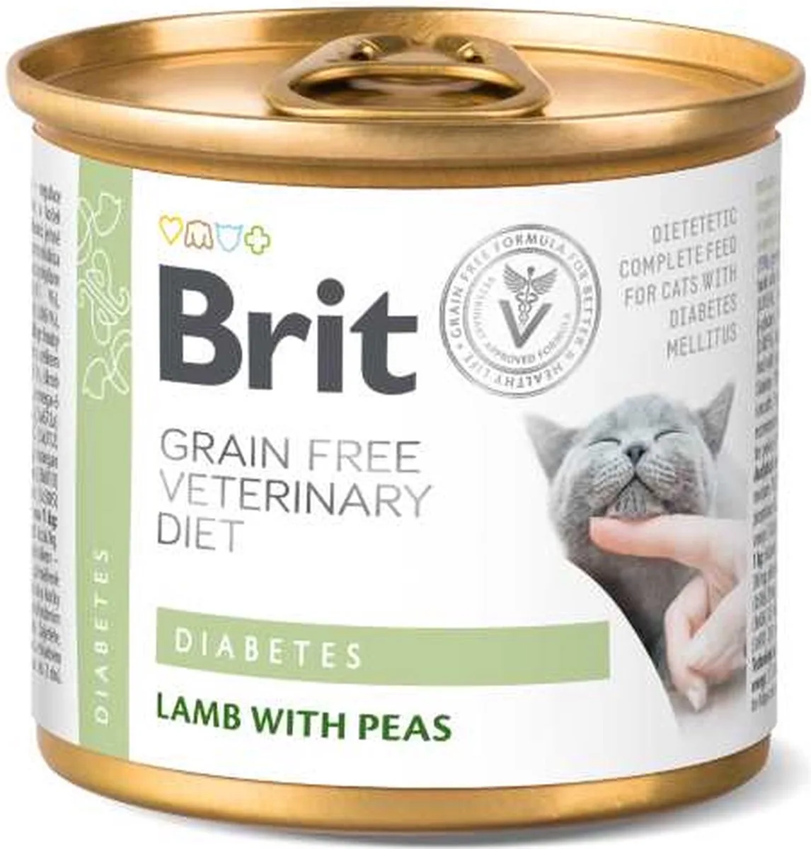 Grain Free Veterinary Diet Diabetes Blik - 6 x 200 gram fra Brit – produktbillede