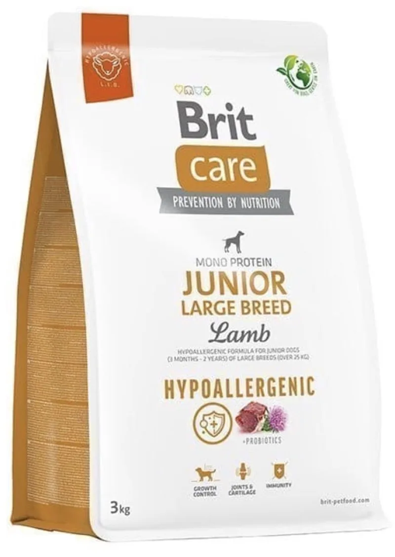 Hondenvoer - Junior - Grote Rassen vanaf 3 maanden - Lam - Rijst - Hypoallergeen - 3KG - 1ST von Brit – Produktfoto