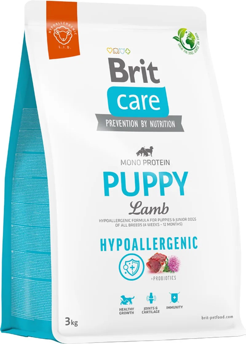 Hondenvoer - Puppy - Lam & Rijst - Hypo Allergeen - 3 kg - 1ST by Brit – product photo