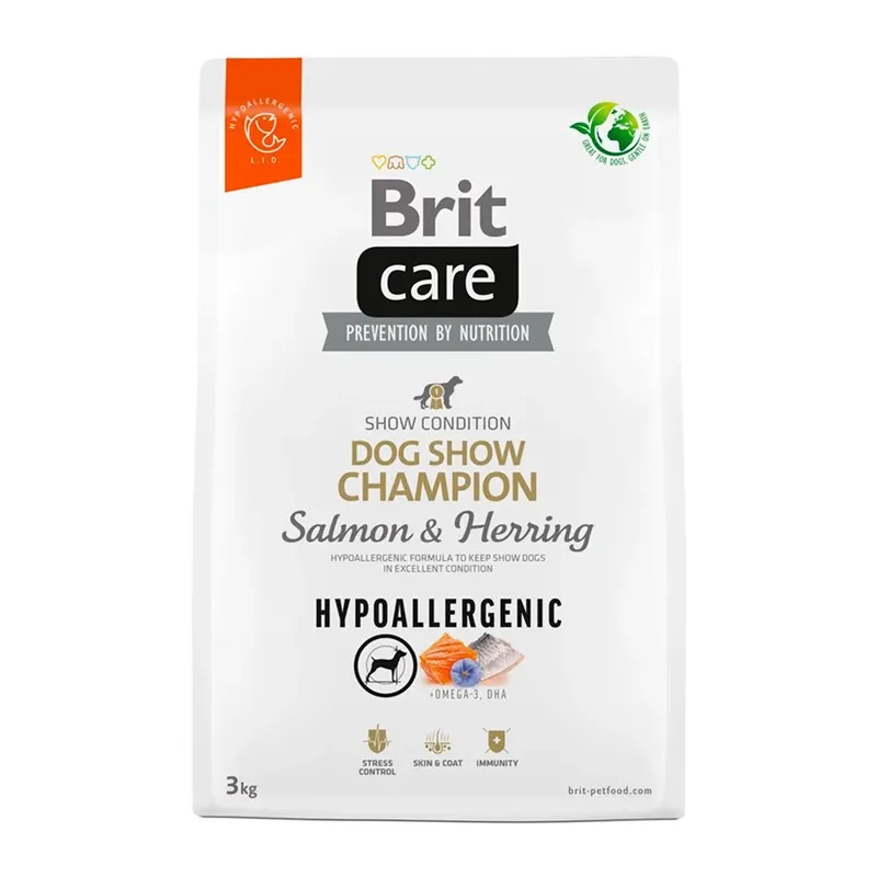 Hypoallergeen Hondenvoer Met Zalm En Haring Voor Volwassen Rashonden 3kg by Brit – product photo