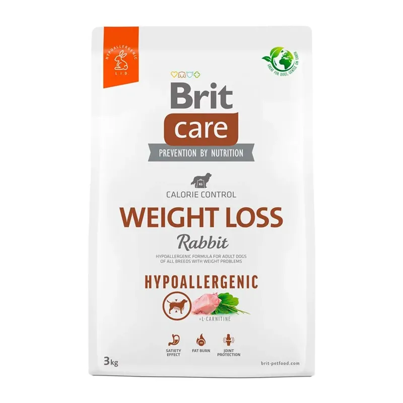 Hypoallergeen Konijnenvoer Voor Volwassen Honden Voor Gewichtsverlies 3kg van Brit – productfoto