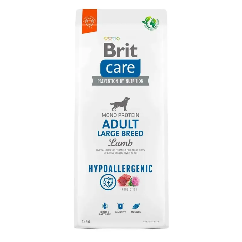 Nourriture Pour Chiens Adultes De Grande Race Hypoallergénique à L´agneau 12kg de Brit – photo produit