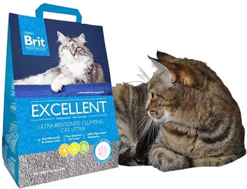 kattenbakvulling exellent ultra fresh 5 kg - bentoniet high quality by Brit – product photo