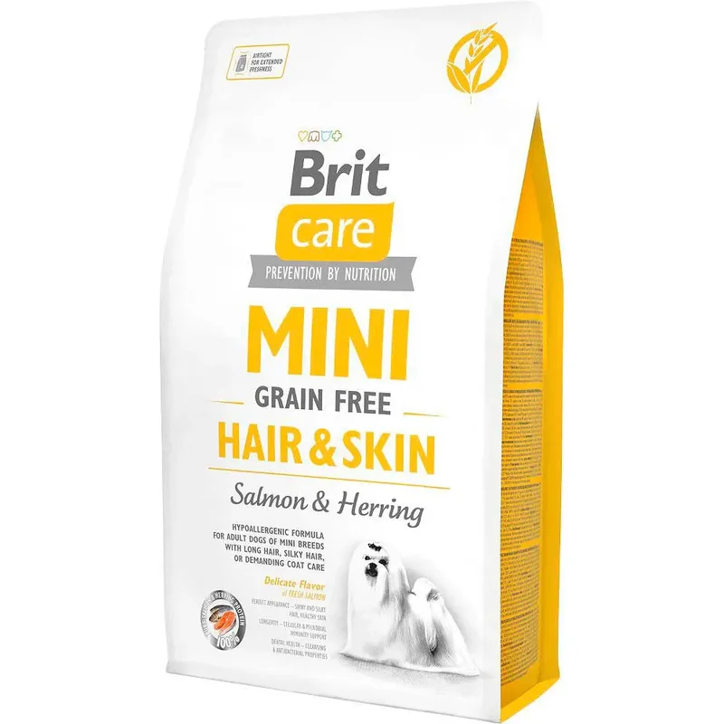 Mini Huid & Vacht Hondenvoer Zalm & Haring 2kg by Brit – product photo