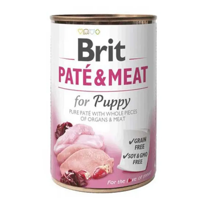 Pâtée Et Viande Pour Chiots Nourriture Humide Au Poulet 400g de Brit – photo produit