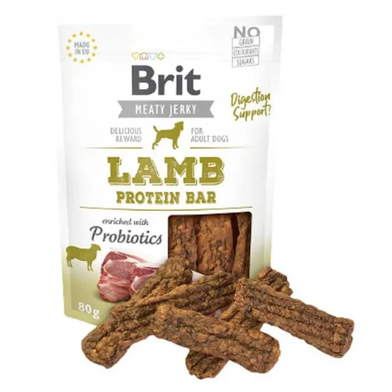 Nourriture Pour Chien à L´agneau Jerky Snack 80 G by Brit – product photo 2 of 2