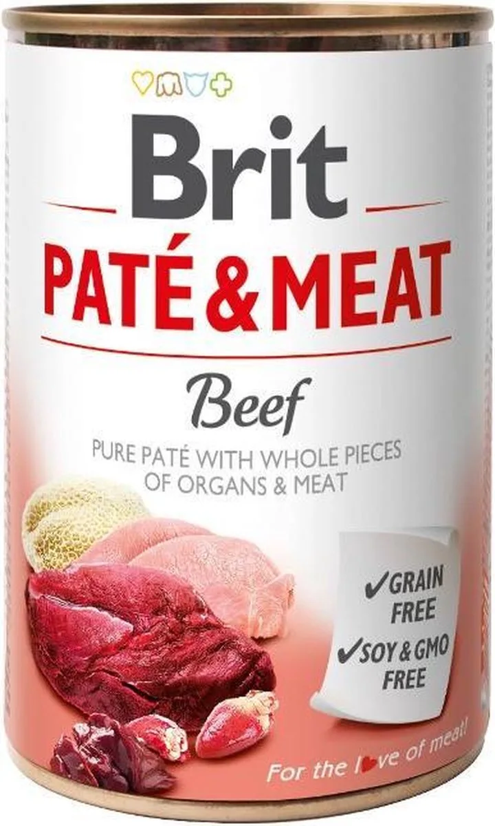 Pate & Meat Rund 400gr 3stuks van Brit – productfoto