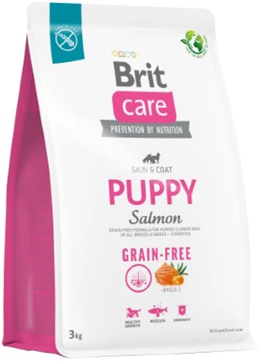 puppy hypo-allergeen zalm+aardappel graanvrij 3kg van Brit – productfoto
