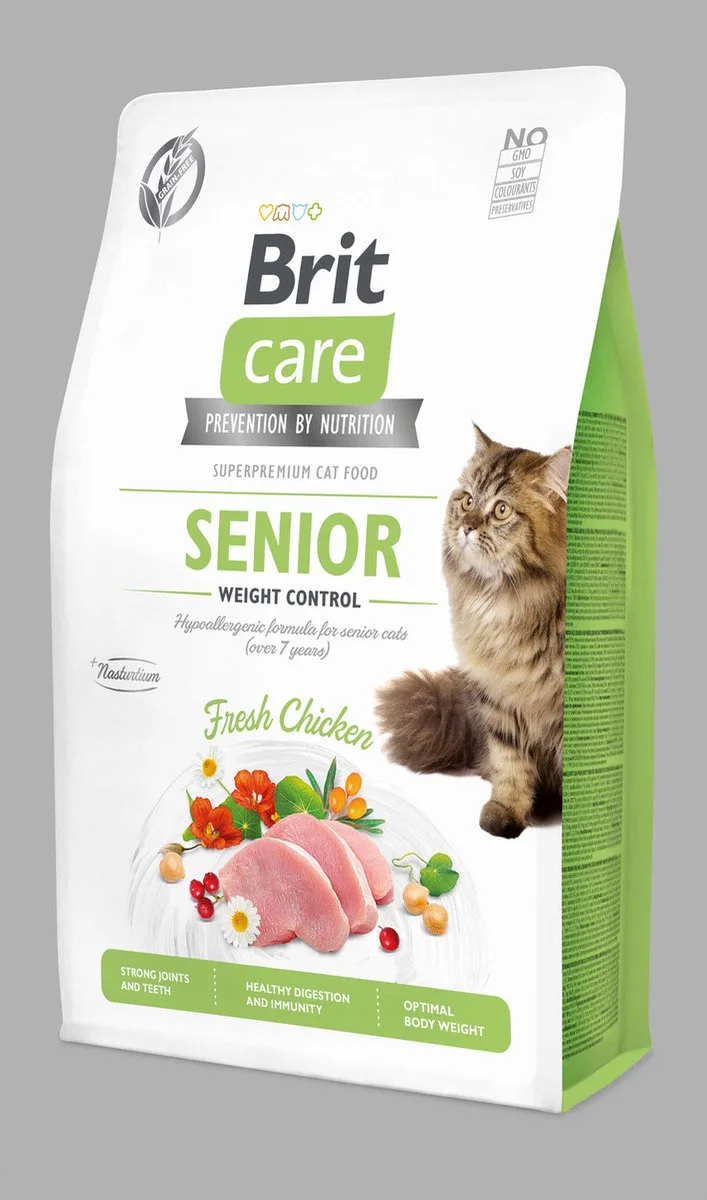 Senior Weight Control Kip - Kattenvoer - 2 kg von Brit – Produktfoto