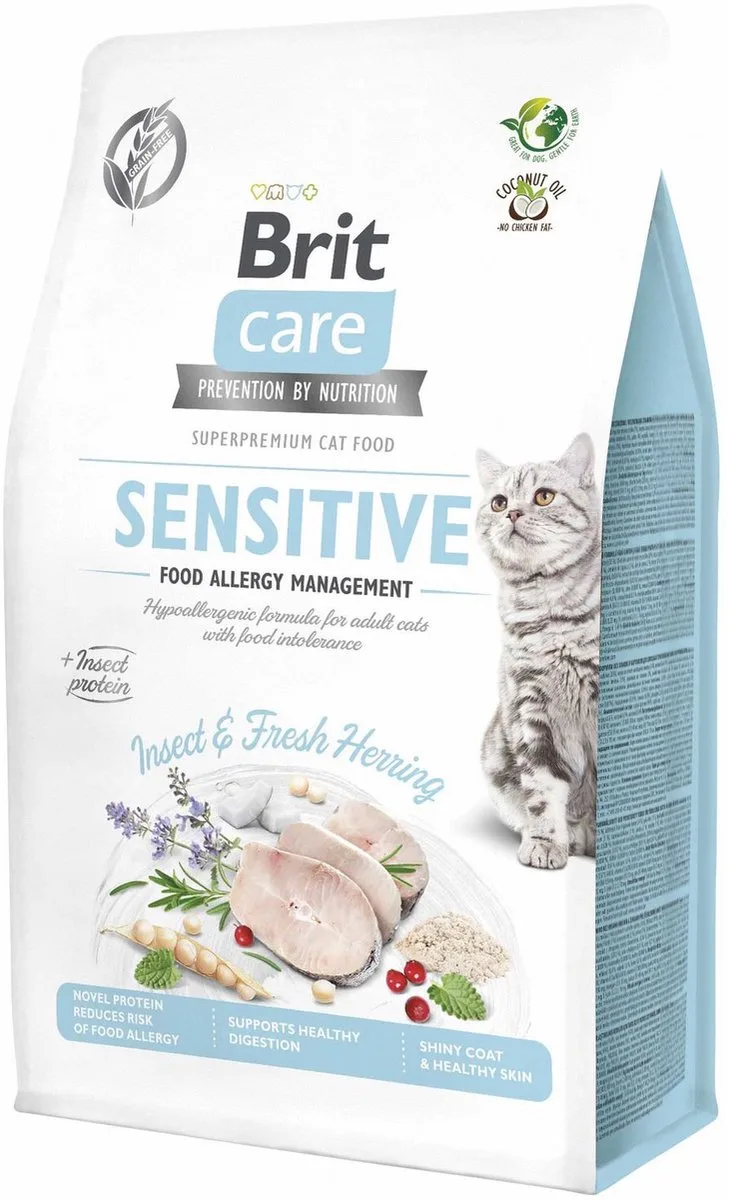Sensitive Food Allergy Management Insecten - Kattenvoer - 6 x 400 g de Brit – photo produit