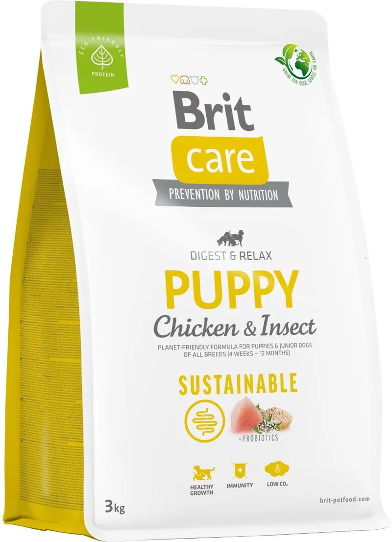 Sustainable Puppy Digest & Relax Kip&Insecten - Hondenvoer - 3 kg von Brit – Produktfoto