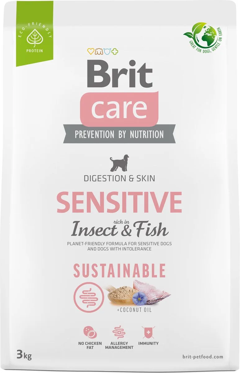 Sustainable Sensitive Digestion & Skin Vis - Hondenvoer - 3 kg by Brit – product photo